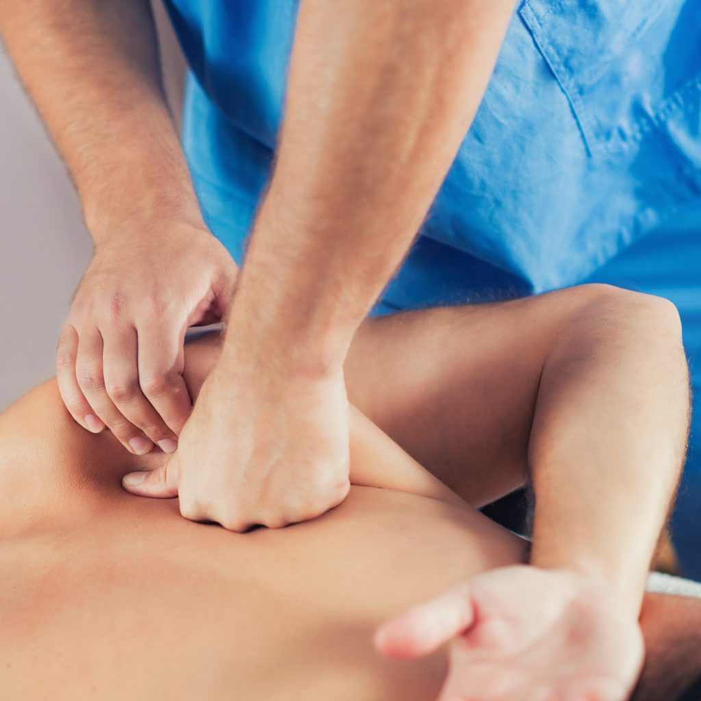 Close Up Of Back Massage